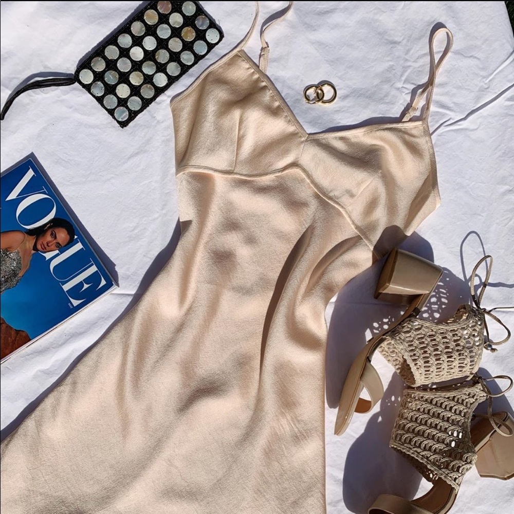 Champagne mini dress
